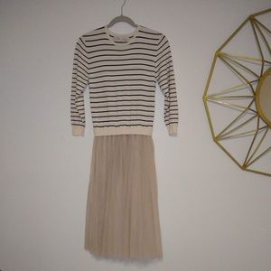 English Factory Sweater Tulle Dress